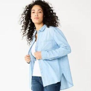 Sonoma Coastal Classic Button Down Jean Shirt